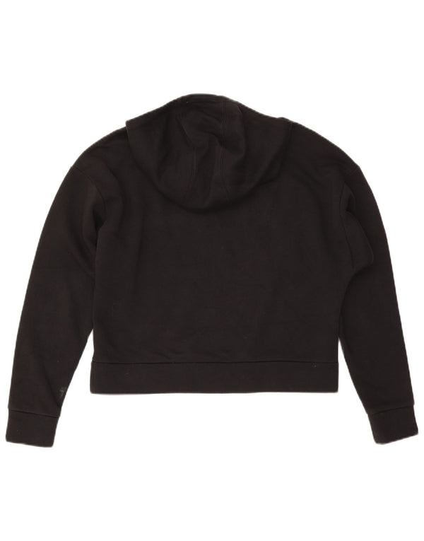 Adidas - Sudadera con capucha para niños, 13-14 años, algodón negro