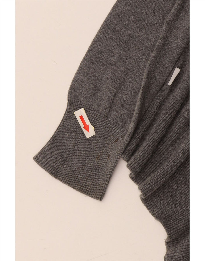Fila Jersey con cuello barco para hombre, talla pequeña, algodón gris