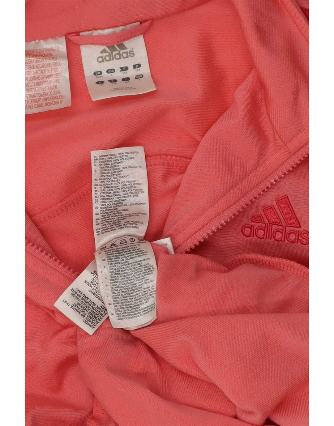 Adidas Chaqueta Chándal Niña 13-14 Años Rosa Poliéster