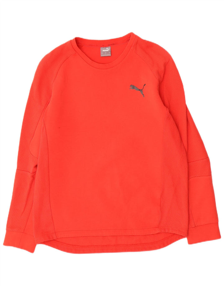 Puma - Camiseta de manga larga para hombre, talla grande, color rojo