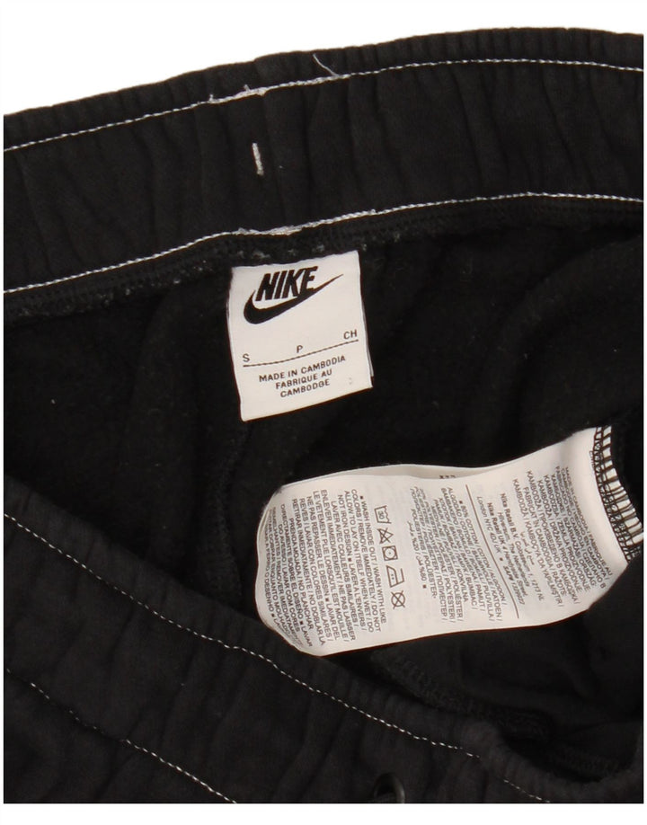 NIKE Mujer Graphic Chándal Pantalones Joggers UK 10 Small Negro Algodón