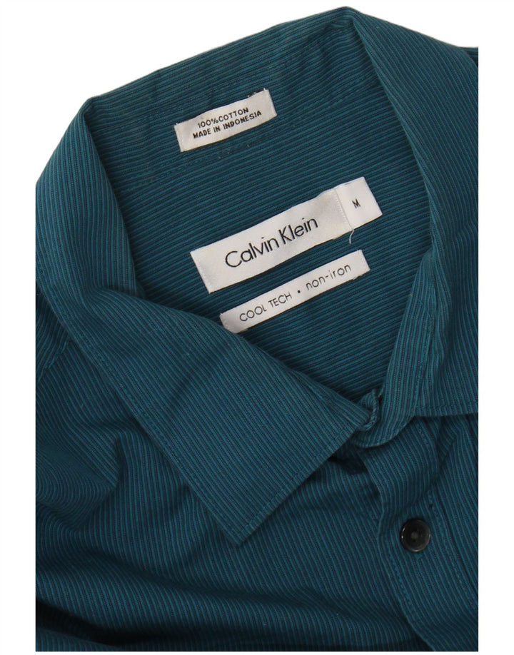 Camisa CALVIN KLEIN Hombre Azul Medio Algodón Rayas