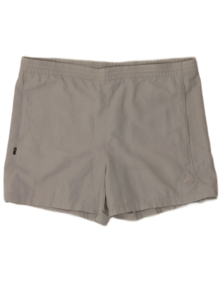 Adidas Hombre Bañador Corto Grande Gris Poliéster