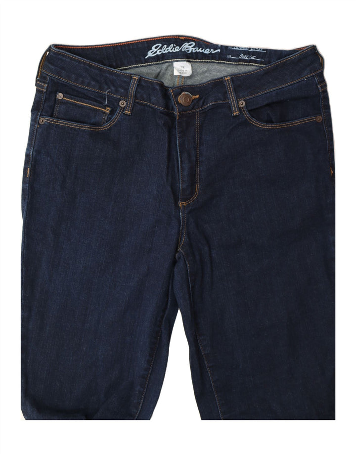 EDDIE BAUER Womens Bootcut Jeans US 12 Large W34 L32 Navy Blue Vintage Eddie Bauer and Second-Hand Eddie Bauer from Messina Hembry 