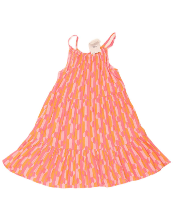 Marks & Spencer Vestido escalonado con estampado abstracto para niñas 10-11 años Corazón rosa