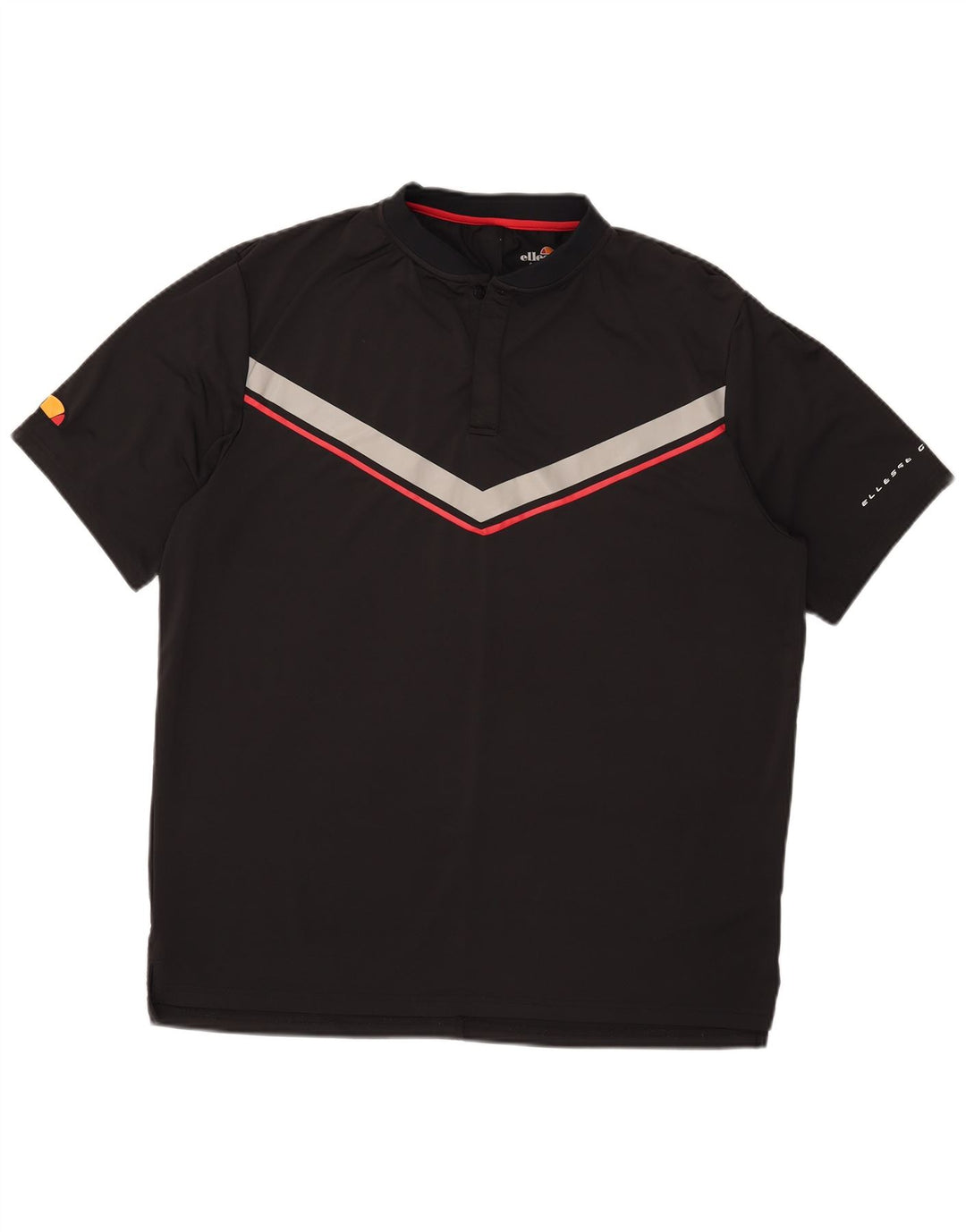 Polo Ellesse para hombre 2XL Poliéster color block negro