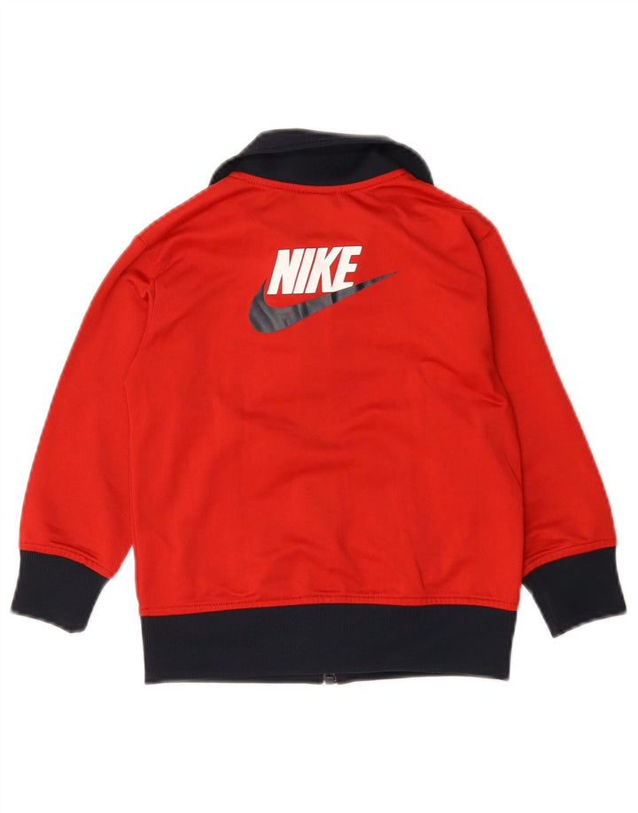 Nike - Chaqueta de chándal gráfica para niños de 4 a 5 años, color rojo pequeño