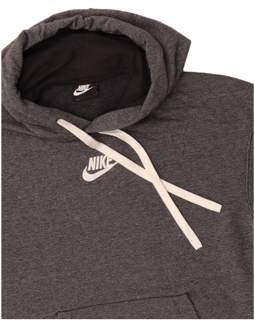 NIKE Sudadera con capucha para mujer UK 12 Algodón gris medio