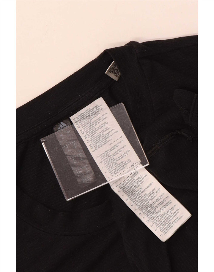 Adidas Hombre Camiseta Manga Corta Top XL Negro Poliéster