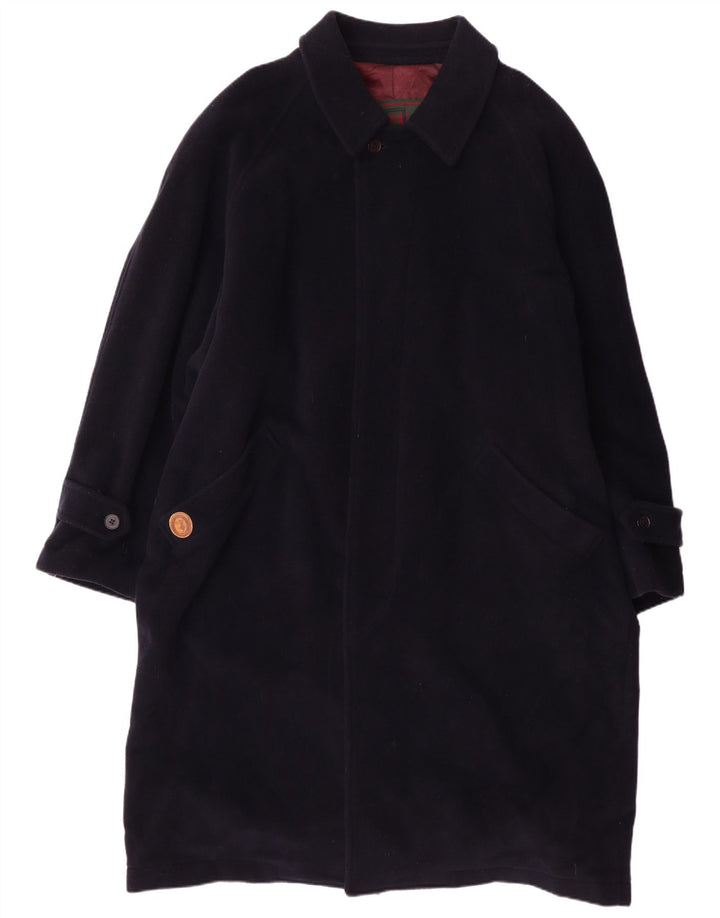 TRUSSARDI JEANS Abrigo para hombre ES 42 XL Lana azul marino