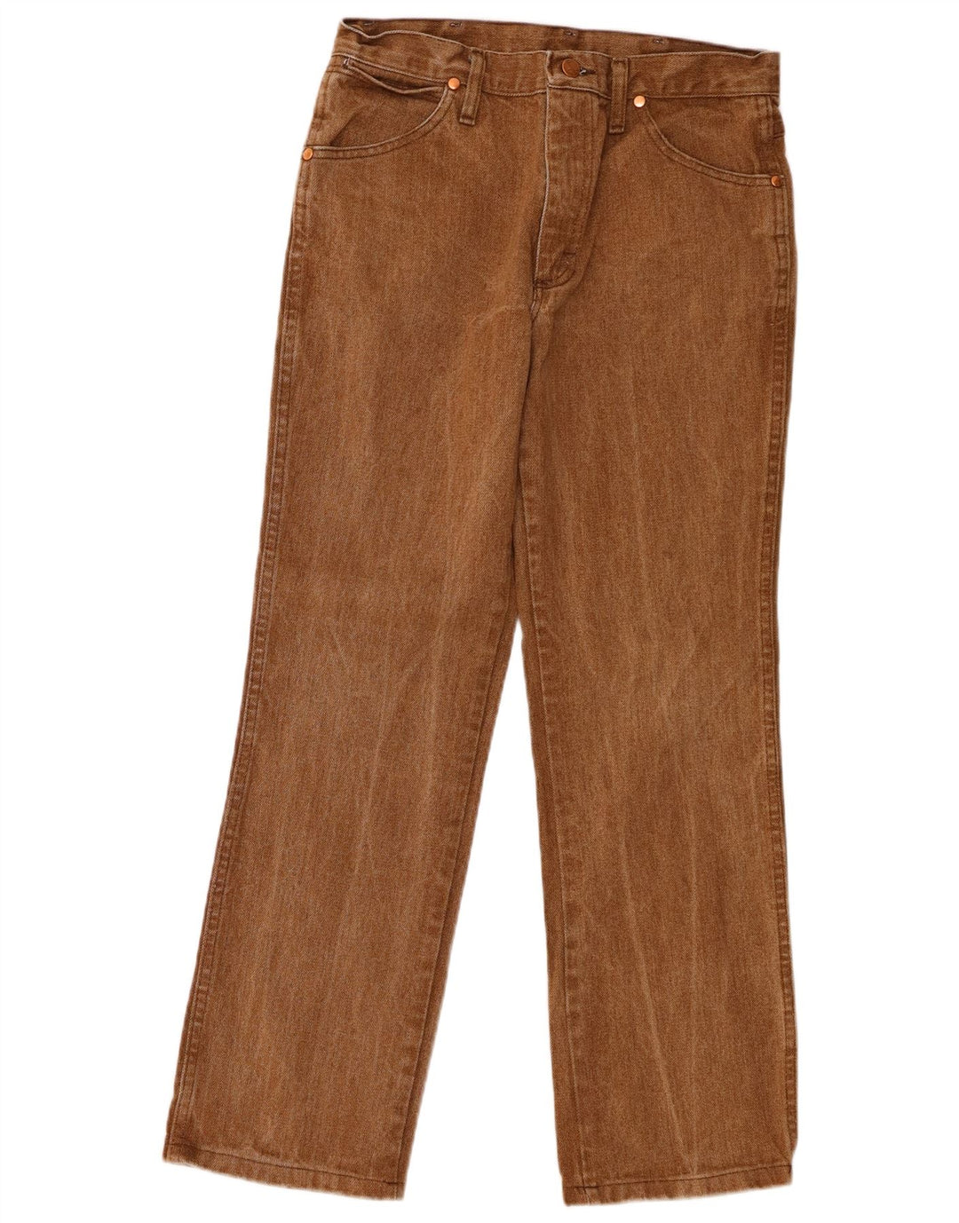 Vaqueros Wrangler Mujer Rectos W30 L30 Marrón Algodón