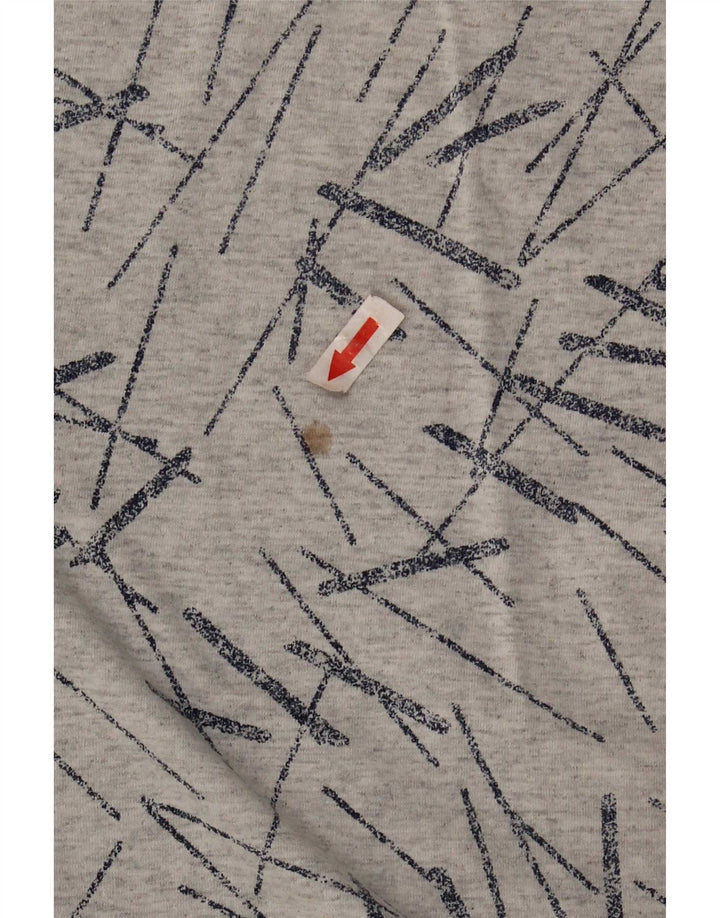Camiseta Lee para hombre Top Small de algodón a rayas grises