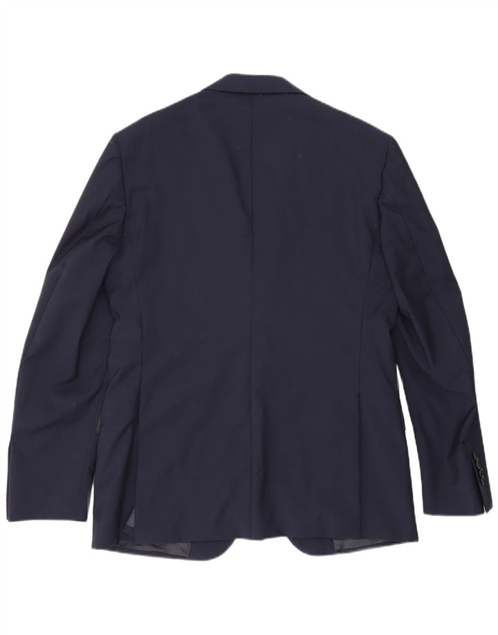 Ing Loro Piona & Co. Chaqueta tipo blazer de 2 botones para hombre IT 50 Large Azul marino