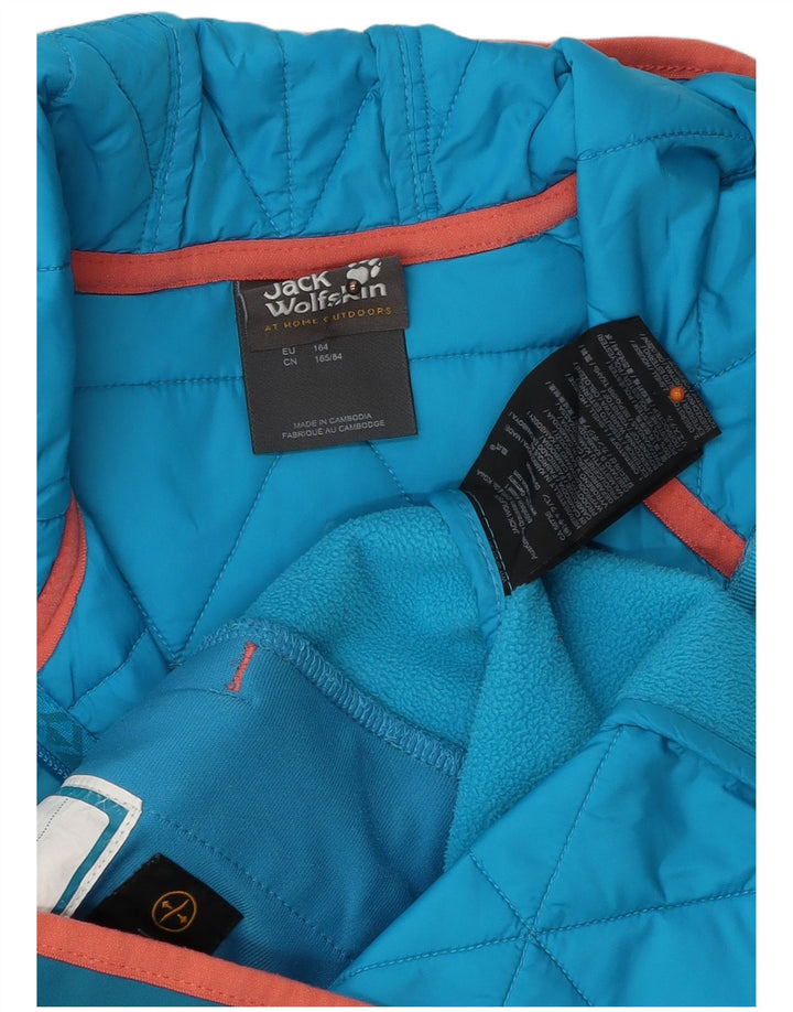 JACK WOLFSKIN Cazadora bomber con capucha para niño 13-14 años Azul Poliéster