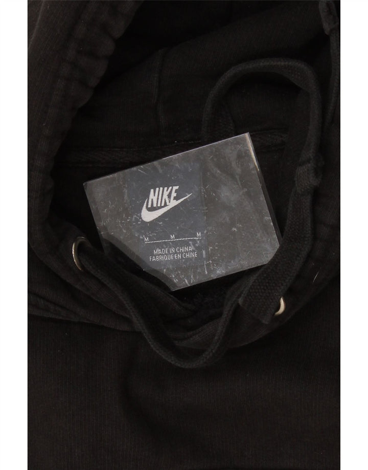 NIKE Womens Oversized Hoodie Jumper UK 14 Medium Black Cotton Vintage Nike and Second-Hand Nike from Messina Hembry 
