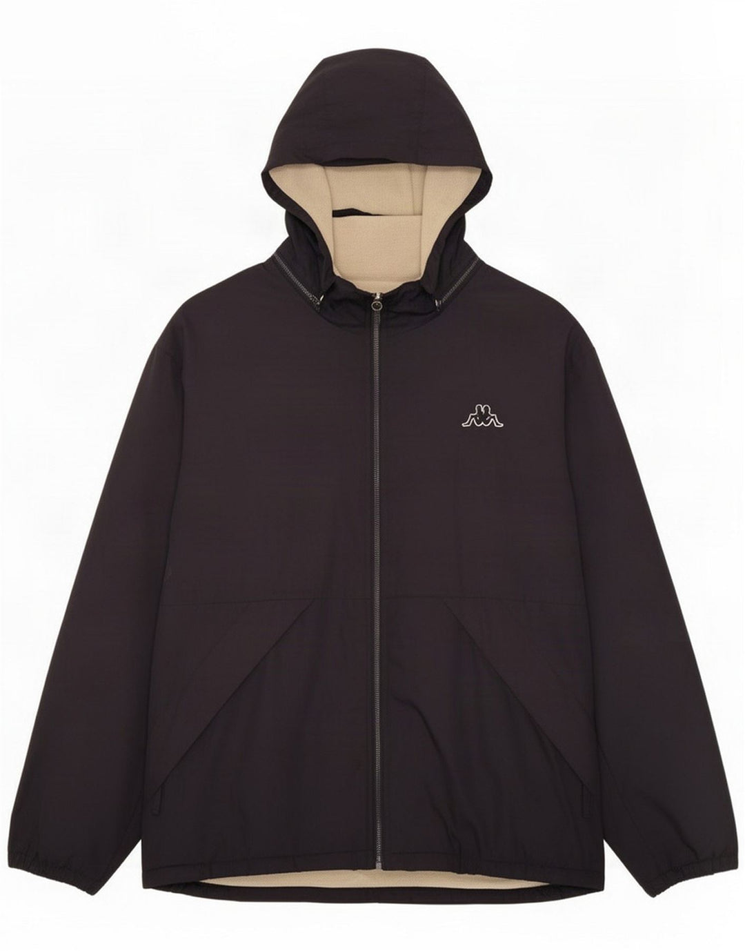 Chaqueta cortavientos con capucha para hombre Kappa UK 36 Small Azul marino Poliéster