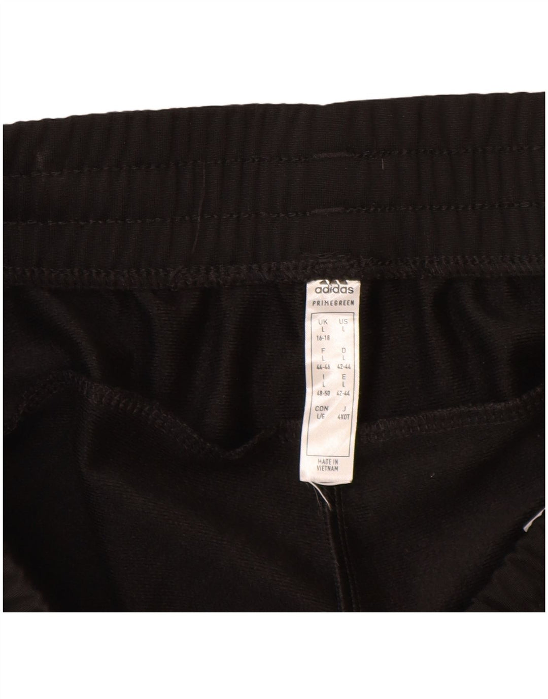 ADIDAS Mujer Graphic Chándal Pantalones UK 16/18 Grande Negro Poliéster