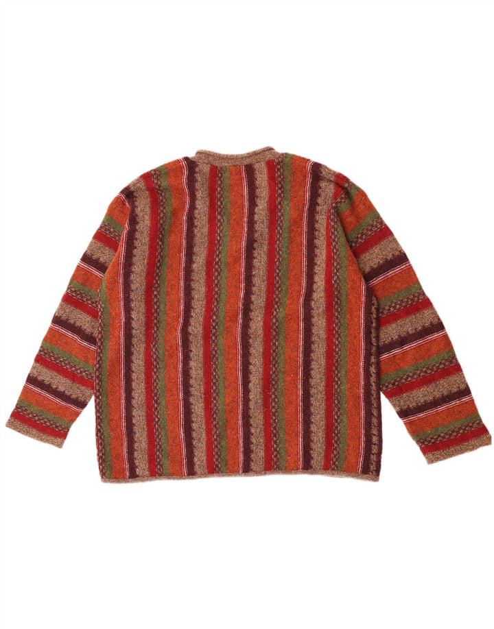 Esprit Jersey con cuello en V de lana a rayas multicolor para hombre