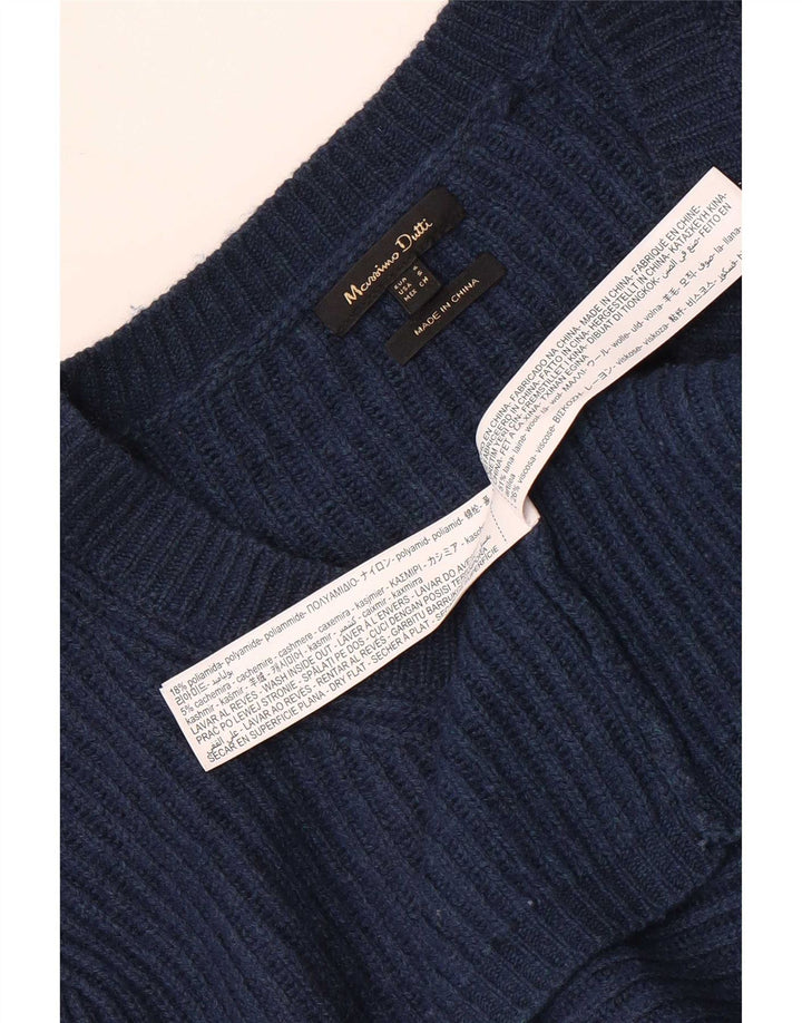 Massimo Dutti Cárdigan Corto Extragrande para Mujer UK 10 Small Azul Marino