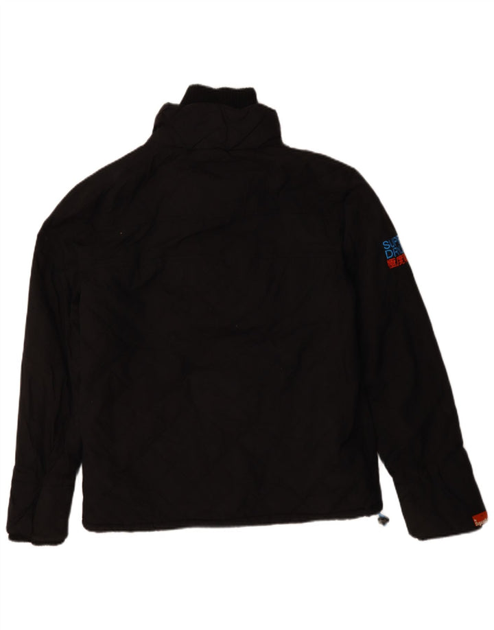 Superdry Chaqueta cortavientos Windcheater para hombre Reino Unido 40 Grande Negro Moderno