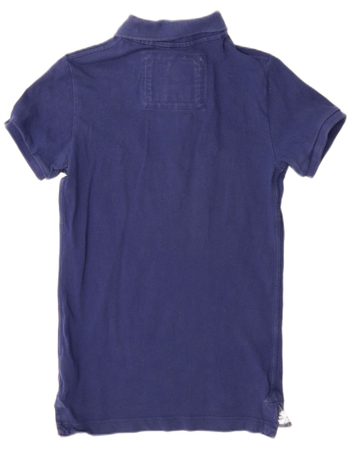 Superdry Polo Para Hombre De Algodón Azul Marino Pequeño