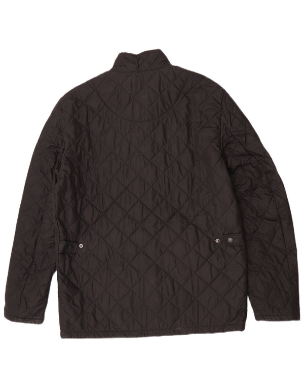 Barbour Chaqueta acolchada para hombre UK 38 Mediana Poliéster negro