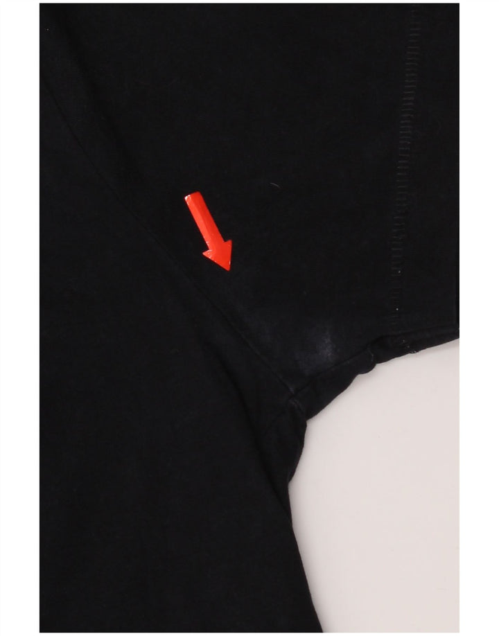 French Connection - Camiseta para hombre, talla pequeña, algodón negro