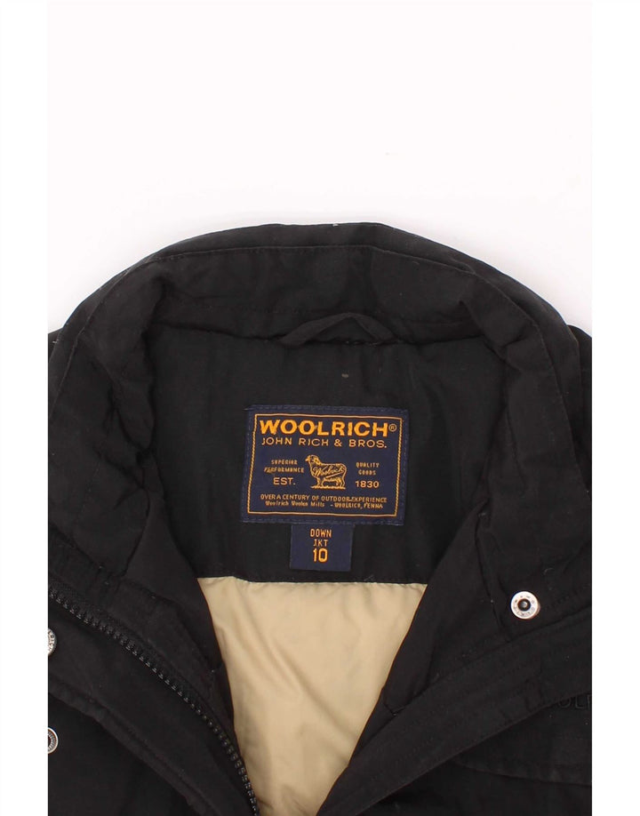 Woolrich Chaqueta acolchada para niño 9-10 años Negro Algodón