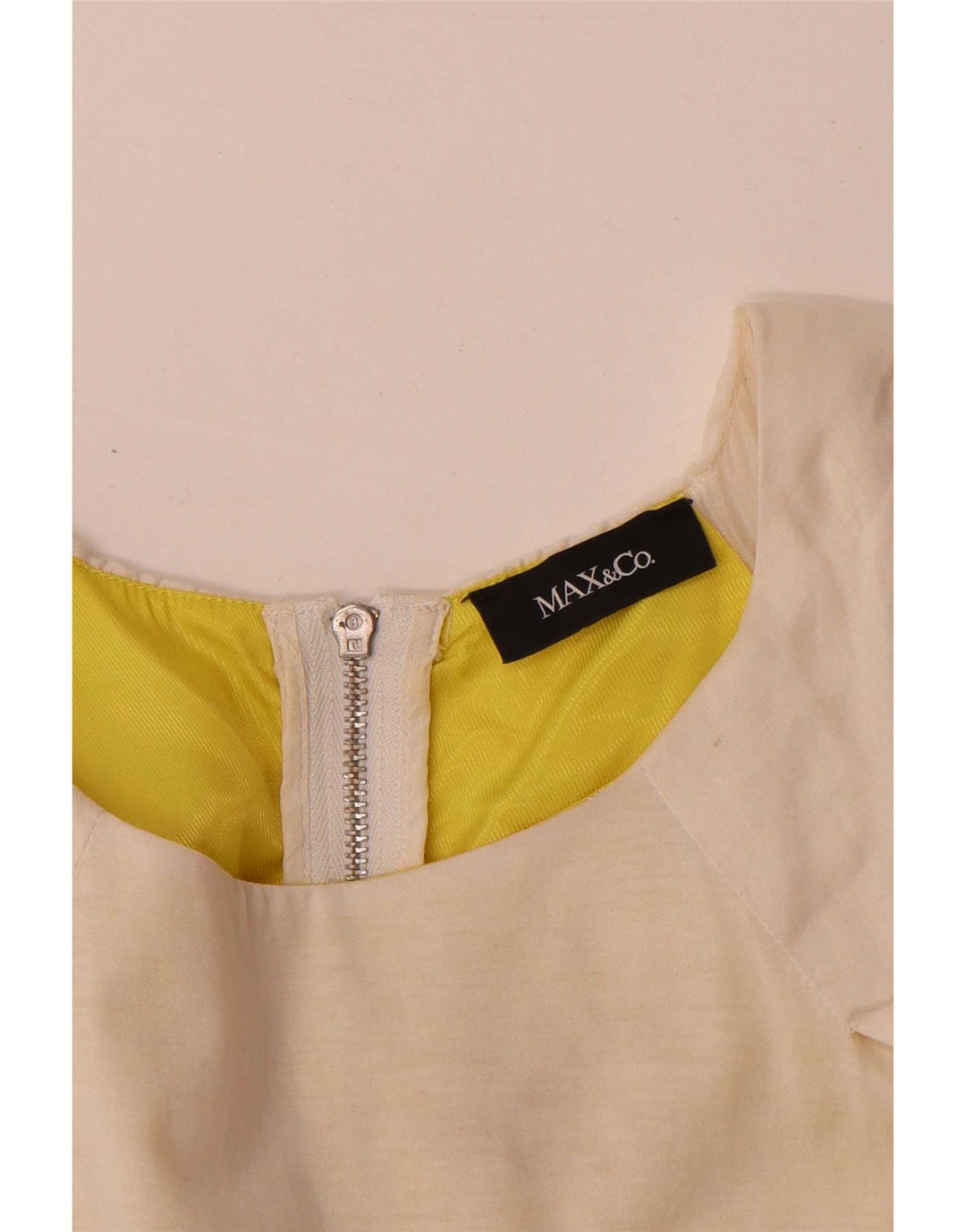 Max&Co. Blusa para mujer Top UK 12 Medium Off White
