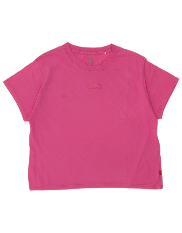 Levi's Camiseta corta extragrande para mujer UK 6 XS Rosa