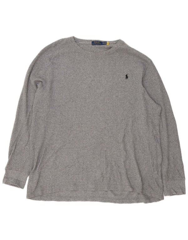Polo Ralph Lauren - Camiseta de manga larga para hombre, talla 2XL, algodón gris