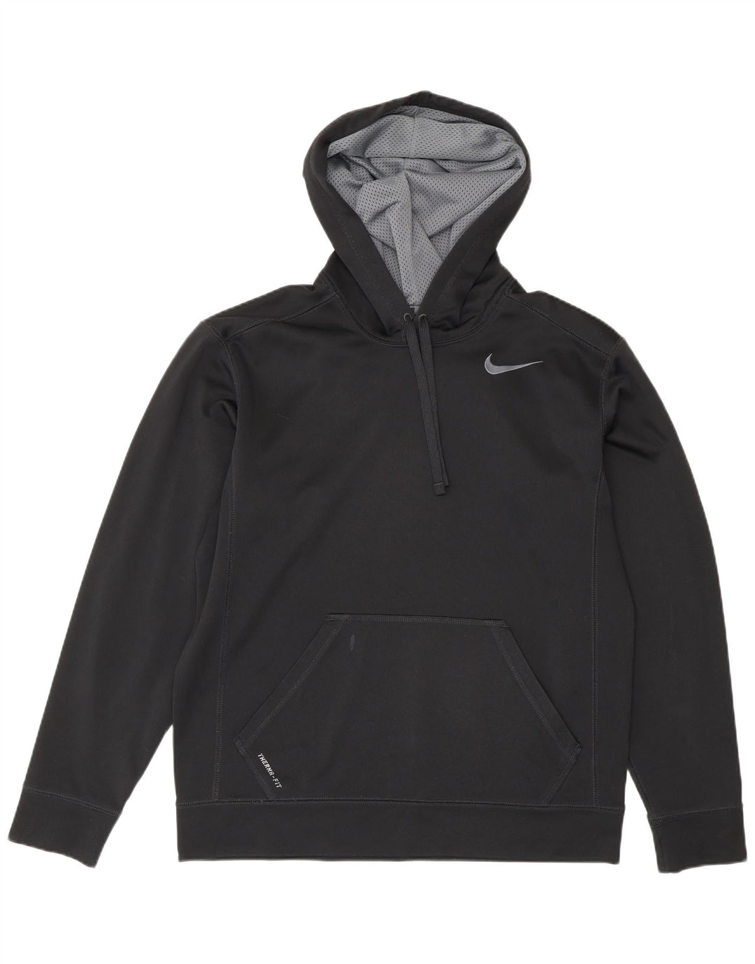 Nike Hombre Therma-Fit Sudadera con capucha Jersey Mediano Negro Poliéster