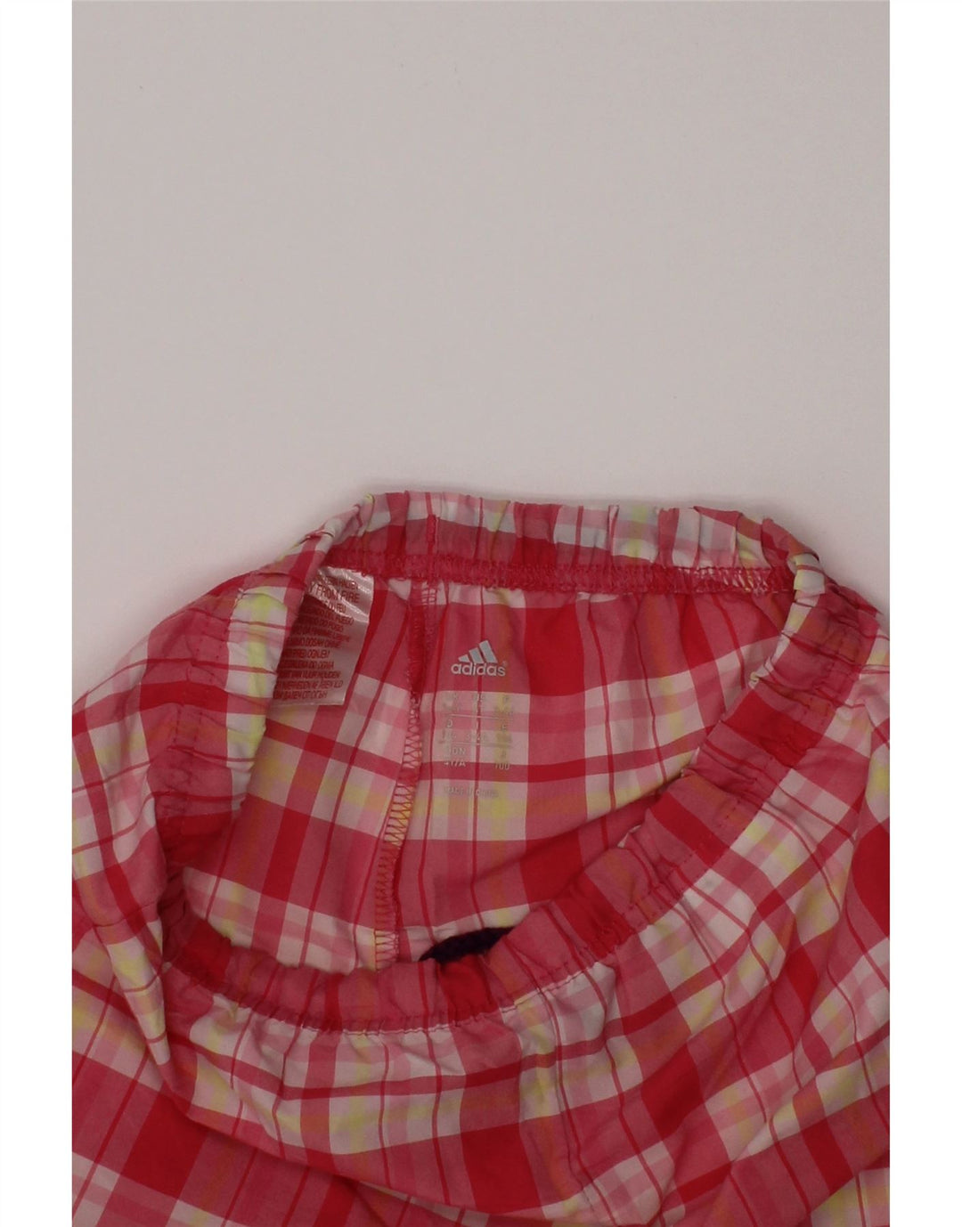 Pantalón corto casual ADIDAS Niña 3-4 años W20 Cuadros rosa Poliéster