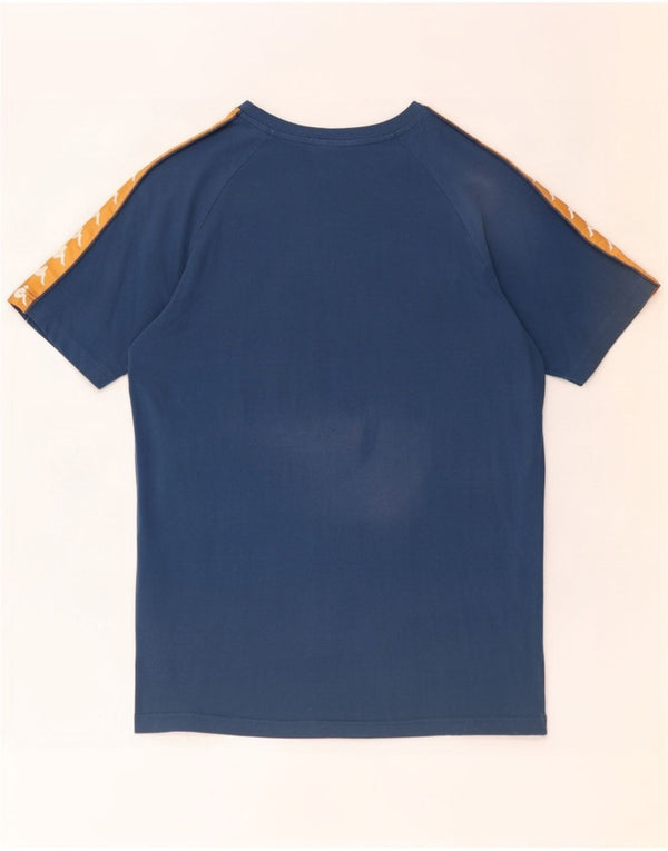 Kappa Hombre Camiseta Gráfica Top XL Azul Marino Colorblock Algodón