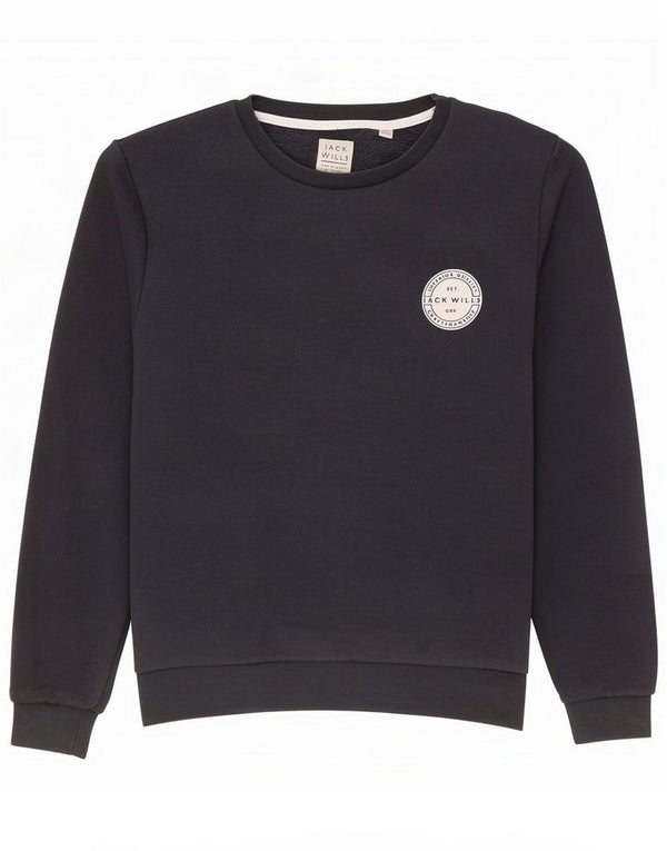 Jack Wills Sudadera para hombre Jumper Large Azul marino Algodón