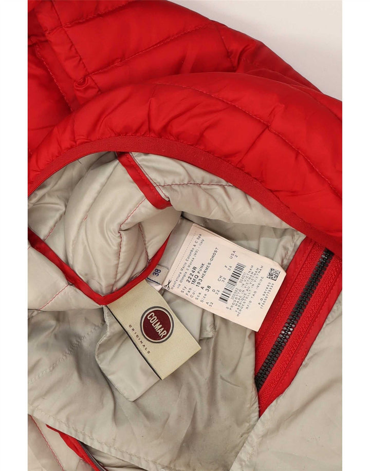 Colmar Mujer Chaqueta Acolchada Con Capucha IT 38 2XS Poliéster Rojo
