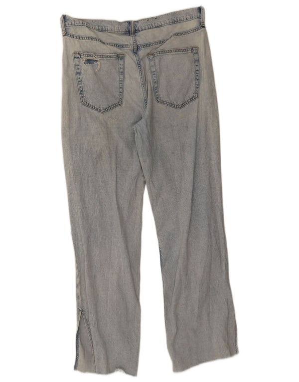 Gap Jeans Sueltos de Tiro Medio Desgastados para Mujer W31 L29 Algodón Azul 90s