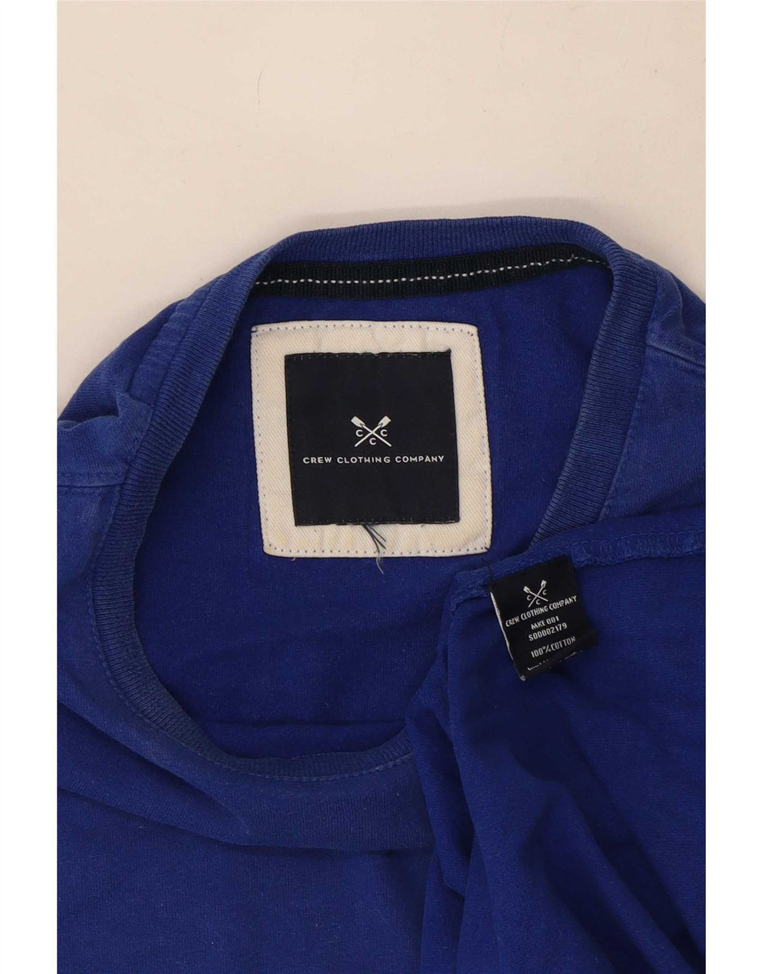 Crew Clothing - Camiseta para hombre, color azul medio