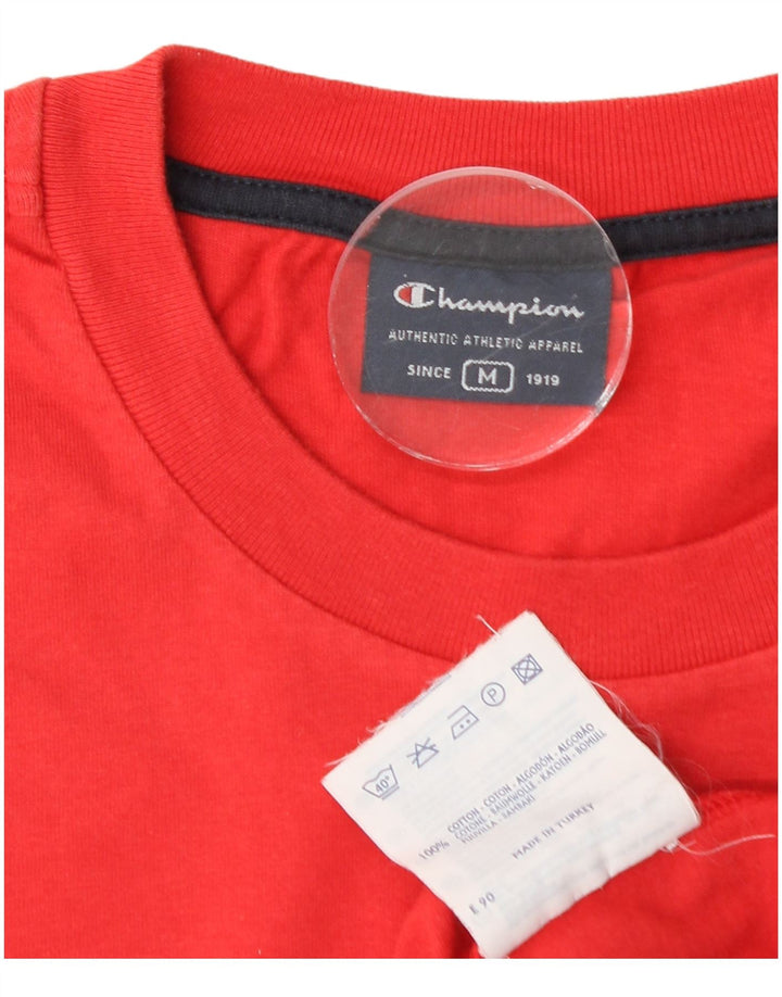 CHAMPION Camiseta sin mangas para hombre de algodón rojo mediano
