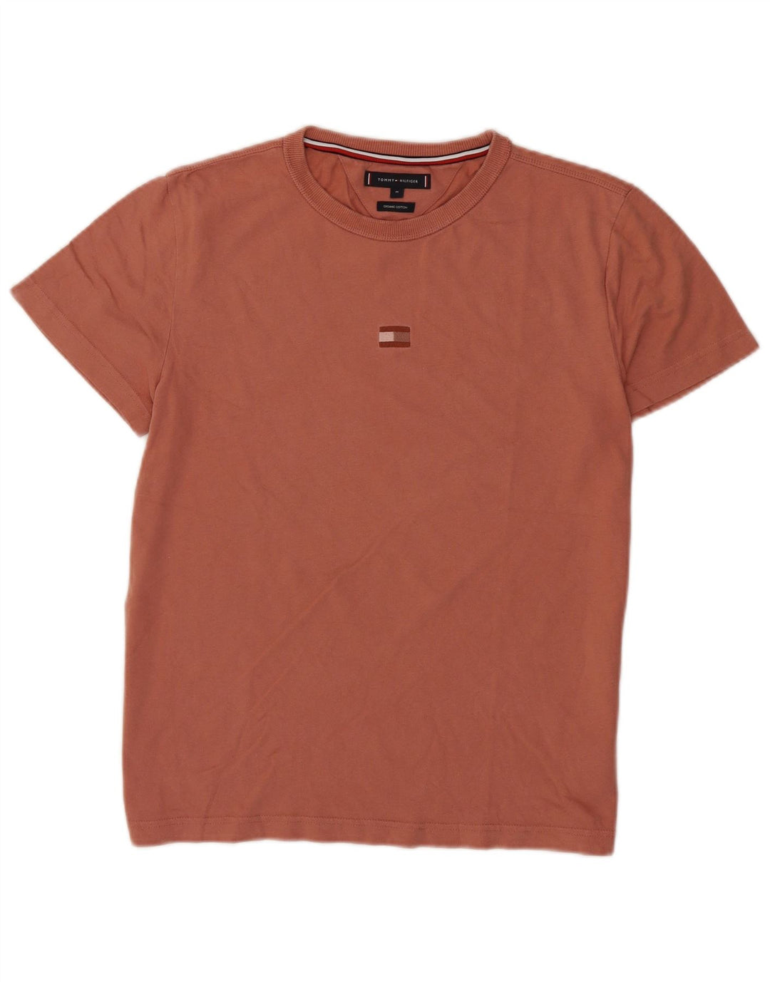 Camiseta Tommy Hilfiger Hombre Top Algodón Marrón Medio