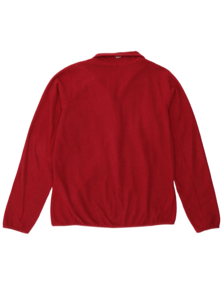 Berghaus Jersey de forro polar con cuello y cremallera para mujer UK 46 Large Poliéster rojo