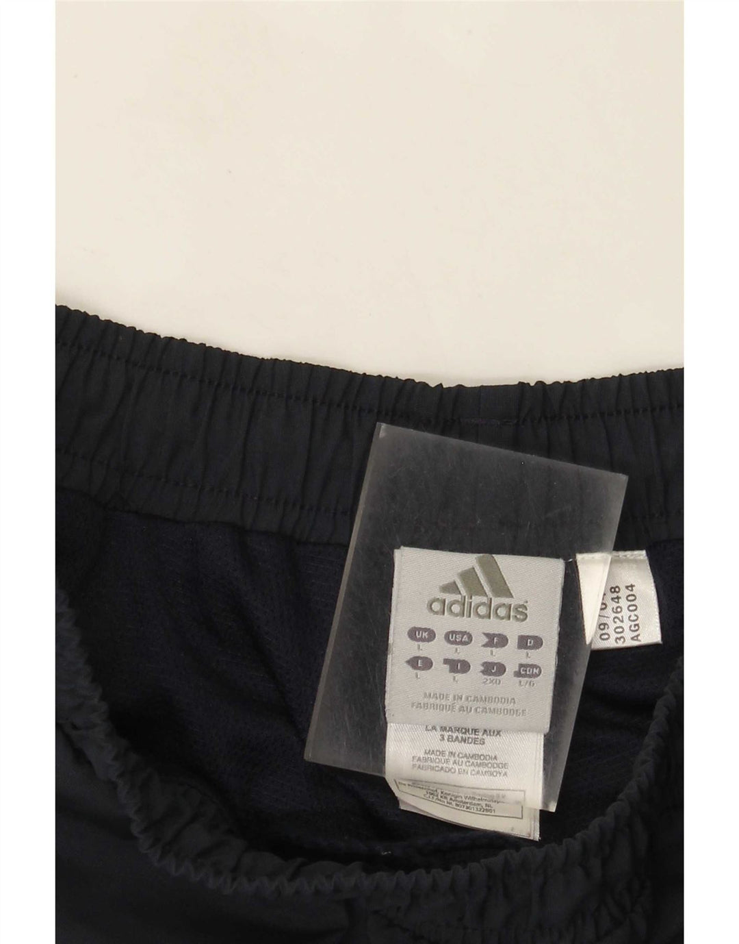 Adidas Hombre Pantalones De Chándal Joggers Grande Azul Marino Rayas Poliéster