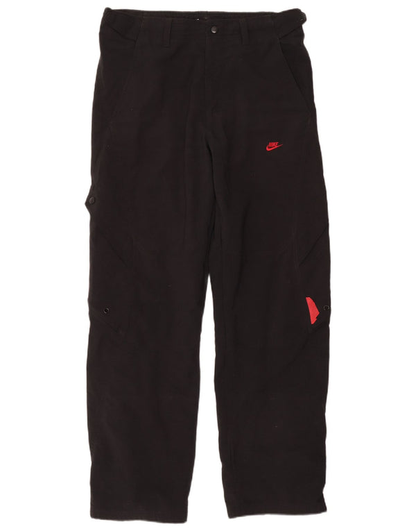 Pantalón cargo Nike para hombre mediano W34 L30 poliéster negro