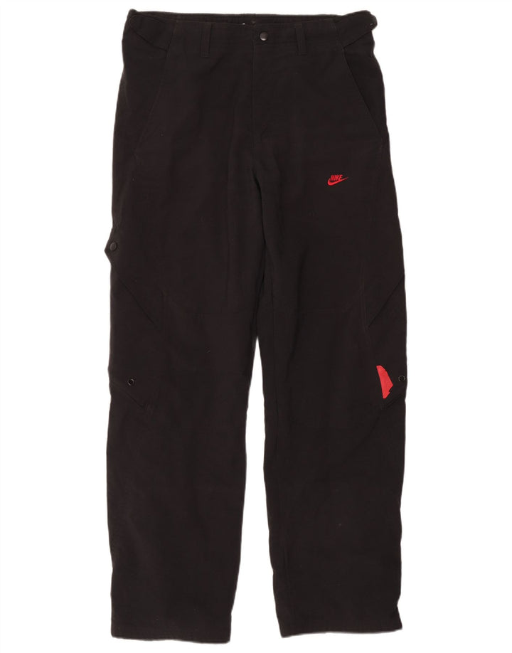 Pantalón cargo Nike para hombre mediano W34 L30 poliéster negro