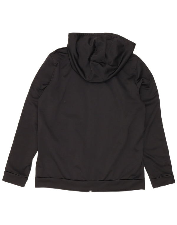 Adidas Sudadera con capucha y cremallera para mujer UK 40/40 Grande Negro Poliéster Deportes