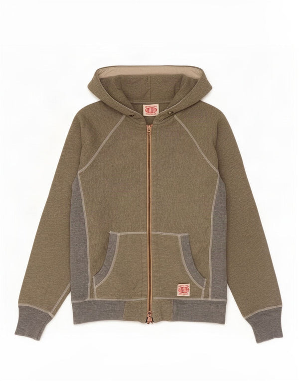 Superdry Hombre Sudadera Con Capucha Y Cremallera De Algodón Gris Color Block Grande