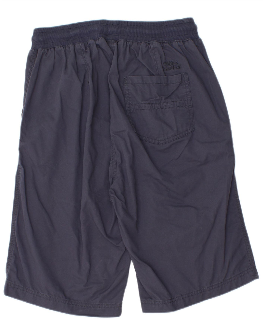 Weird Fish Pantalones cortos deportivos para hombre, tamaño mediano, azul marino