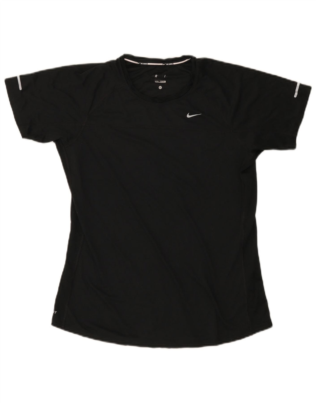 NIKE Camiseta Dri Fit para Mujer UK 40 Grande Negro