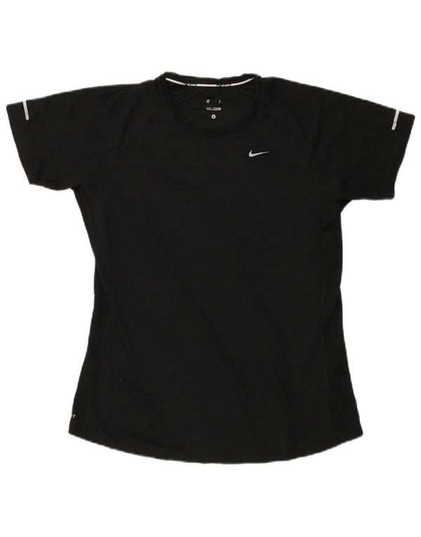 NIKE Camiseta Dri Fit para Mujer UK 40 Grande Negro