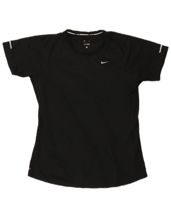 NIKE Camiseta Dri Fit para Mujer UK 40 Grande Negro
